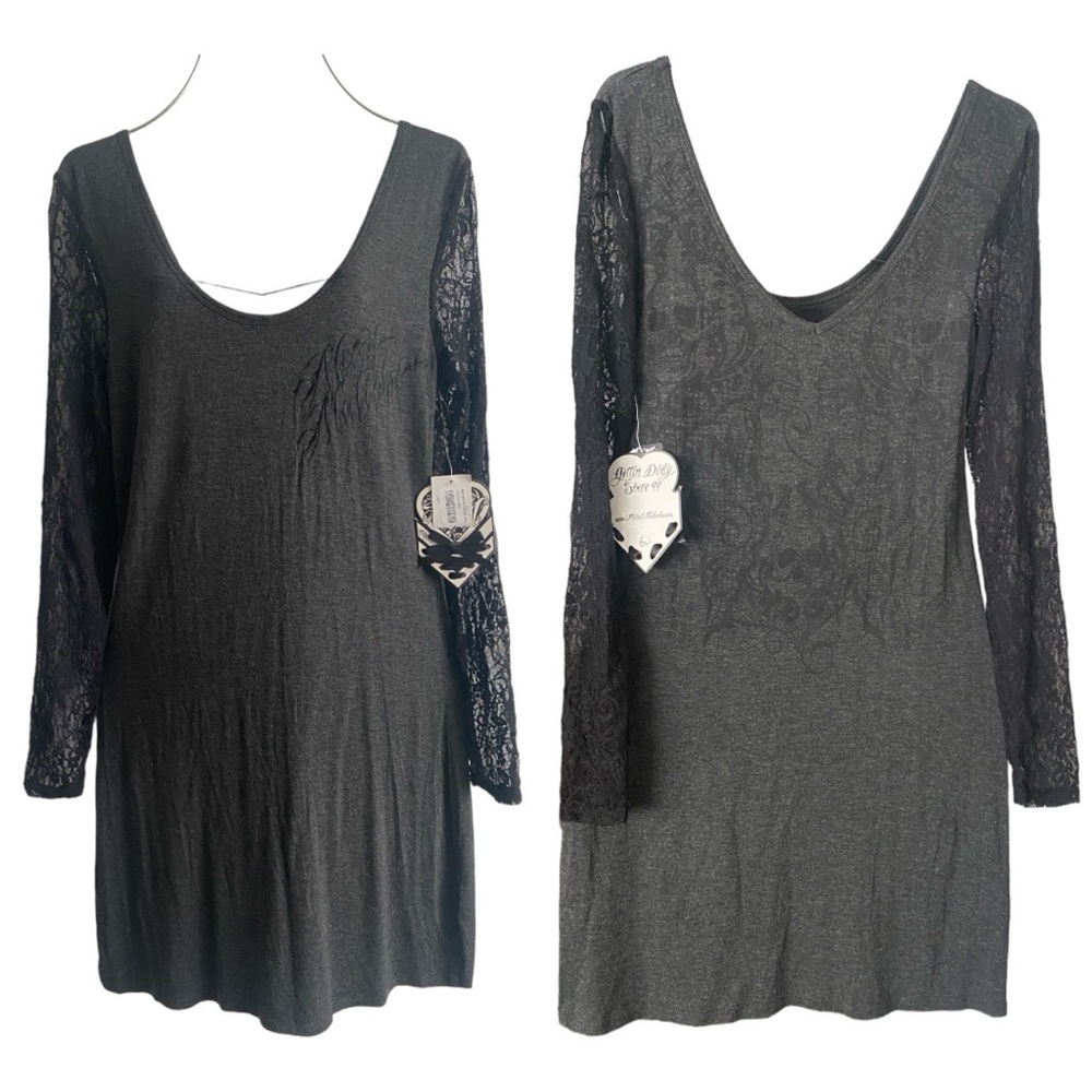 Metal Mulisha Betty Dress Long Lace Sleeves
Soft Stretchy Fabric
Size XL